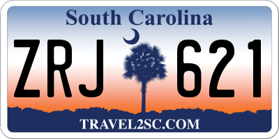 SC license plate ZRJ621