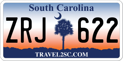SC license plate ZRJ622