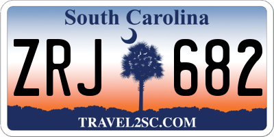 SC license plate ZRJ682