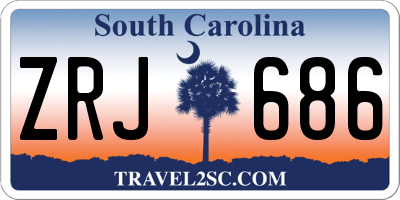 SC license plate ZRJ686