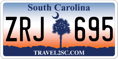 SC license plate ZRJ695