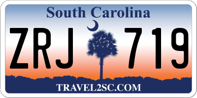 SC license plate ZRJ719