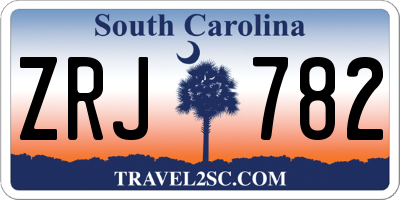 SC license plate ZRJ782