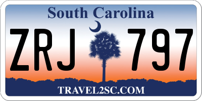 SC license plate ZRJ797