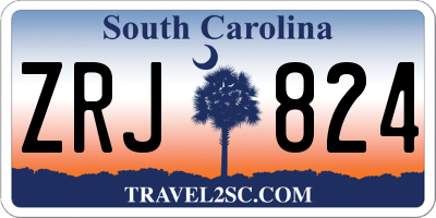 SC license plate ZRJ824