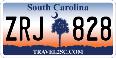 SC license plate ZRJ828