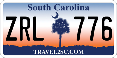 SC license plate ZRL776