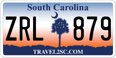 SC license plate ZRL879
