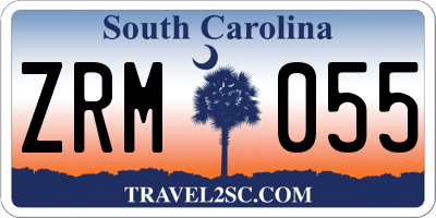 SC license plate ZRM055