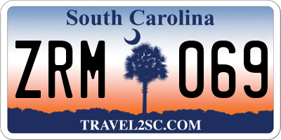 SC license plate ZRM069