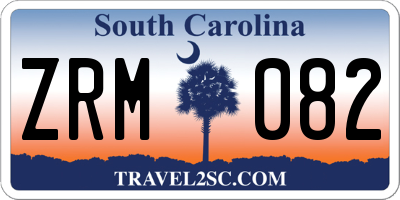 SC license plate ZRM082
