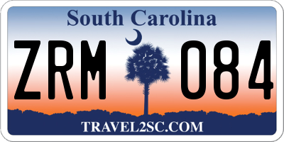 SC license plate ZRM084