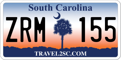 SC license plate ZRM155