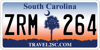 SC license plate ZRM264