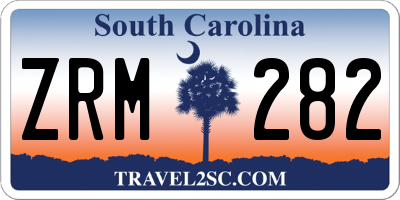 SC license plate ZRM282