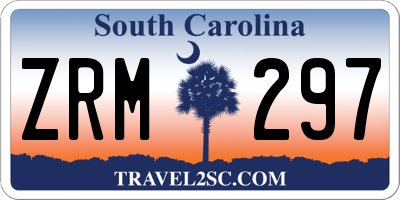 SC license plate ZRM297