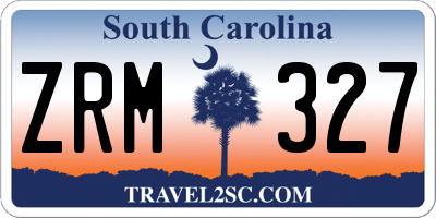 SC license plate ZRM327