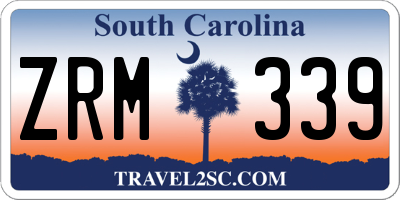 SC license plate ZRM339