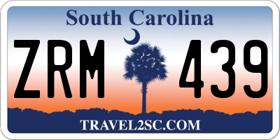 SC license plate ZRM439