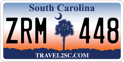 SC license plate ZRM448
