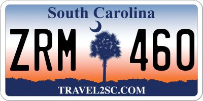 SC license plate ZRM460
