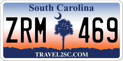 SC license plate ZRM469
