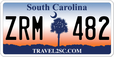 SC license plate ZRM482