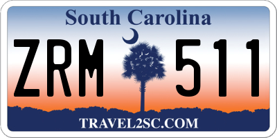 SC license plate ZRM511