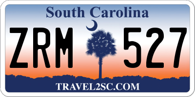 SC license plate ZRM527