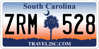 SC license plate ZRM528