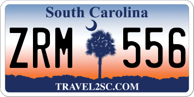 SC license plate ZRM556