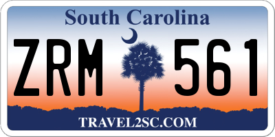 SC license plate ZRM561