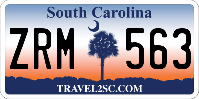 SC license plate ZRM563
