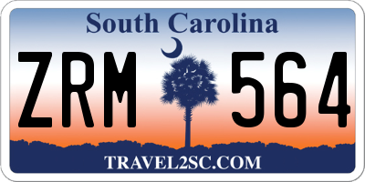 SC license plate ZRM564