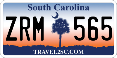 SC license plate ZRM565