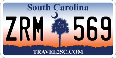 SC license plate ZRM569