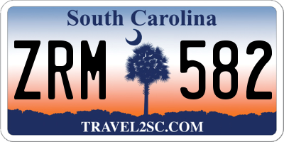SC license plate ZRM582