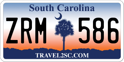 SC license plate ZRM586