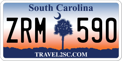 SC license plate ZRM590