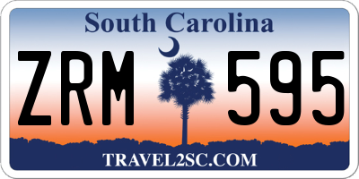 SC license plate ZRM595