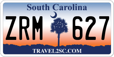 SC license plate ZRM627