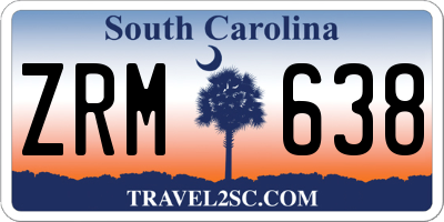 SC license plate ZRM638