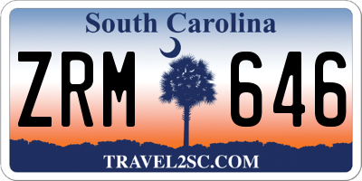 SC license plate ZRM646