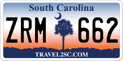 SC license plate ZRM662