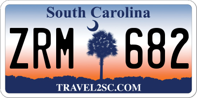 SC license plate ZRM682