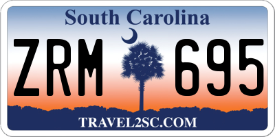 SC license plate ZRM695