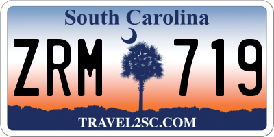 SC license plate ZRM719