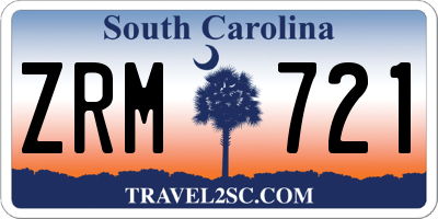 SC license plate ZRM721