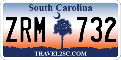 SC license plate ZRM732