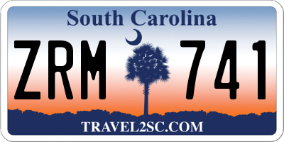 SC license plate ZRM741